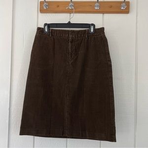 Banana Republic brown corduroy skirt